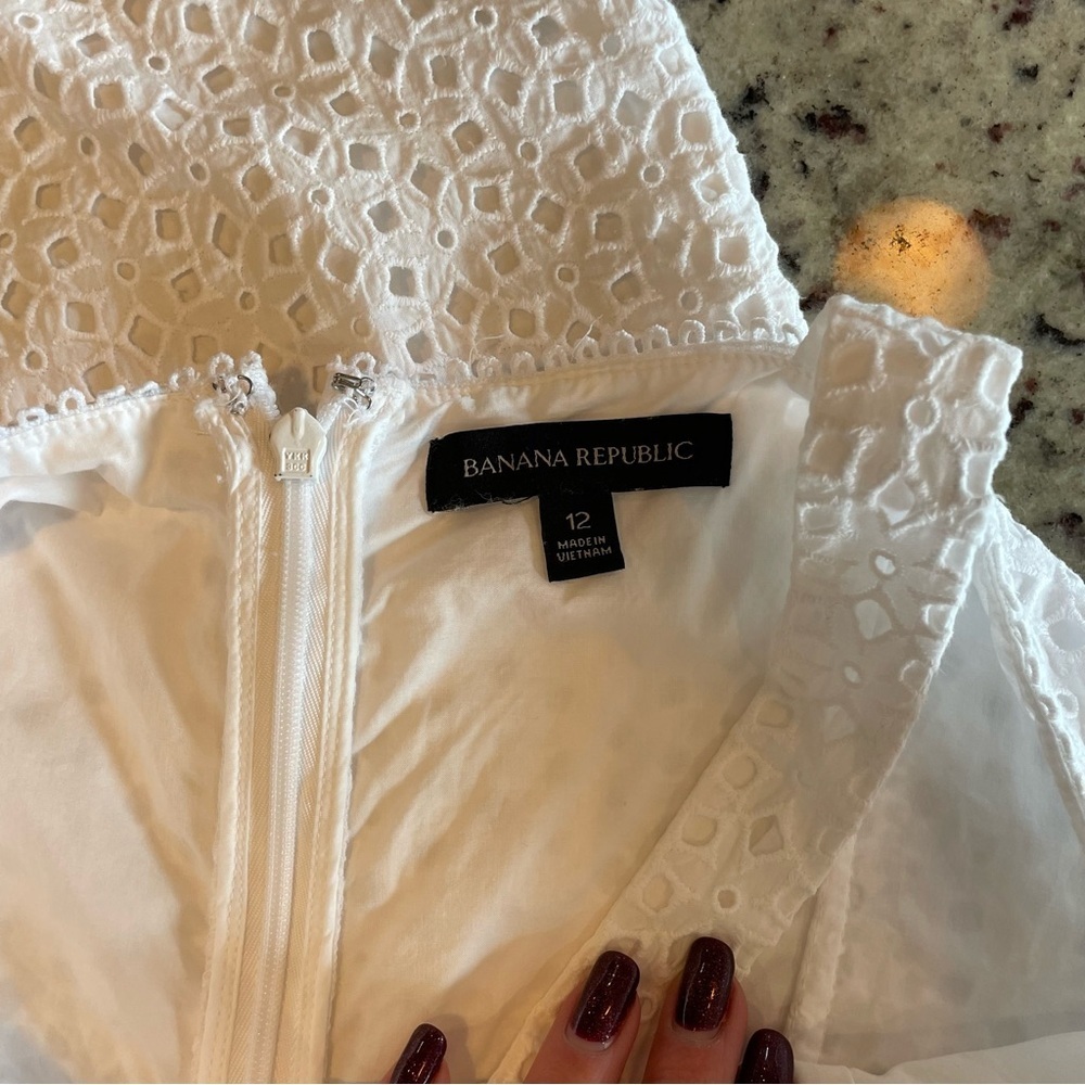 Women’s 100% cotton BR White Eyelet romper - Picture 4 of 11